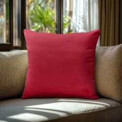 Beauty Home Μαξιλαροθήκη ΒΕΛΟΥΔΟ PREMIUM ΚΟΚΚΙΝΟ 40 x 40 cm
