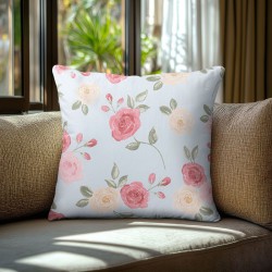 Beauty Home Μαξιλαροθήκη ΤΡΙΑΝΤΑΦΥΛΛΑ ΓΑΛΑΖΙΟ ΦΟΝΤΟ 40 x 40 cm