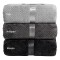 Beauty Home Κουβέρτα μονόχρωμη υπέρδιπλη Jacquard fleece 350gsmArt 11600 σε 10 αποχρώσεις 220x240 Γκρι