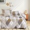 Beauty Home Σετ κουβερλί υπέρδιπλο Art 12276 Anna 220x240 Γκρι,Μπεζ