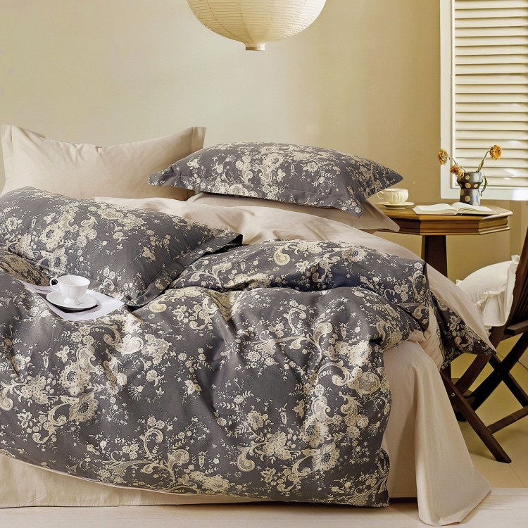 Beauty Home Σετ κουβερλί υπέρδιπλο Art 12284 Avgi 220x240 Ανθρακί