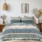 Beauty Home Σετ παπλωματοθήκη φανελένια υπέρδιπλη Monet Art 12331 230x250 Πράσινο