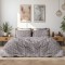 Beauty Home Σετ παπλωματοθήκη φανελένια υπέρδιπλη Leonardo Art 12333 230x250 Γκρι