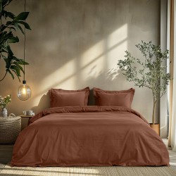 Beauty Home Ζεύγος μαξιλαροθήκες μονόχρωμες Art 1700 Harmony 52x73 Καφέ