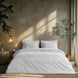 Beauty Home Ζεύγος μαξιλαροθήκες μονόχρωμες Art 1700 Harmony 52x73 Λευκό