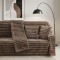 Beauty Home Γούνινο ριχτάρι Διθέσιο Stripe Art 8726 180x250 Μόκα