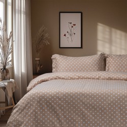 Beauty Home Σετ κουβερλί μονό Art 10101 Fancy 160x230 Μπεζ