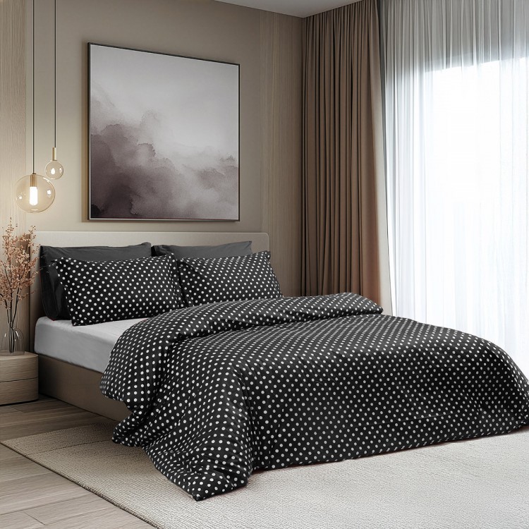 Beauty Home Σετ κουβερλί μονό Art 10101 Fancy 160x230 Μαύρο