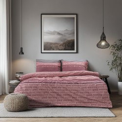 Beauty Home Σετ κουβερλί μονό Glory Art 12374 160x230 Σάπιο Μήλο,Ροζ