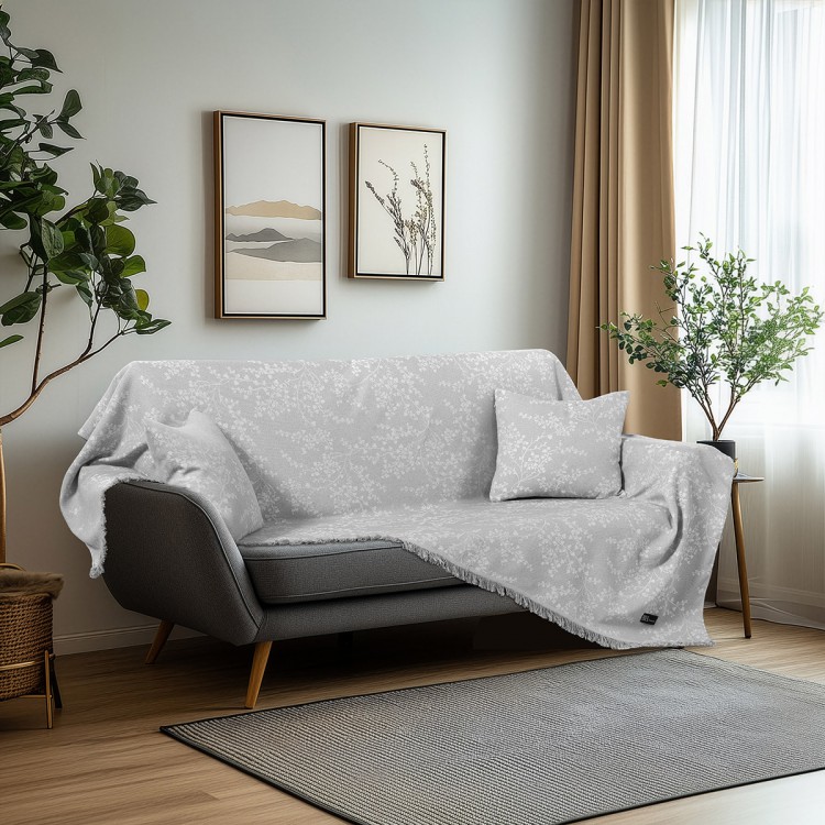 Beauty Home Μαξιλαροθήκη διακοσμητική Amos Art 8715 40x40 Γκρι