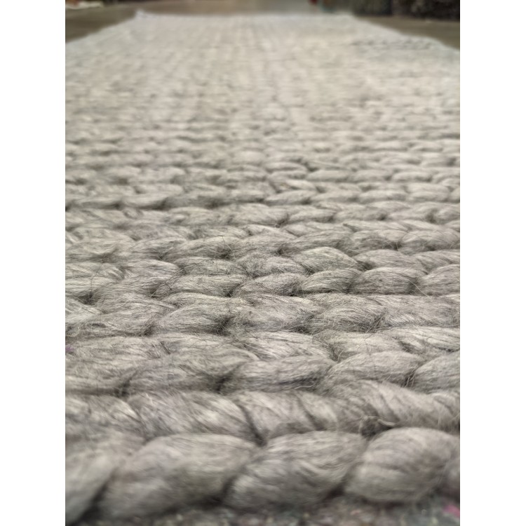 ΧΑΛΙ ΧΕΙΡΟΠΟΙΗΤΟ ΜΑΛΛΙΝΟ BRAID ASH GREY - KLONARAS ΧΑΛΙ ΧΕΙΡΟΠΟΙΗΤΟ ΜΑΛΛΙΝΟ BRAID ASH GREY - KLONARAS