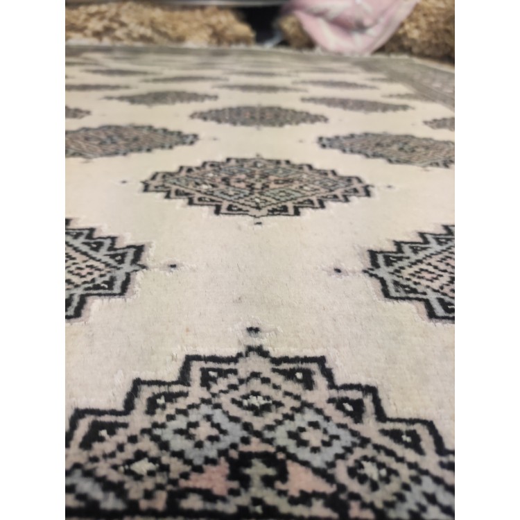 Χειροποίητο Χαλί Wool-Silk 125x170 Beige Χειροποίητο Χαλί Wool-Silk 125x170 Beige