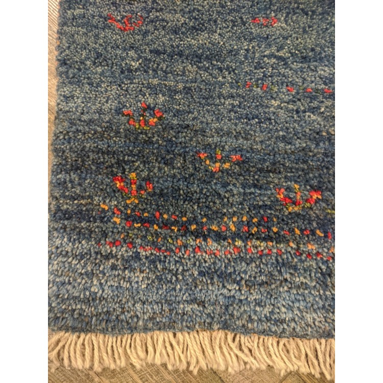Διάδρομος Χειροποίητος Μάλλινος Gabbeh 2 Blue 62x308 Διάδρομος Χειροποίητος Μάλλινος Gabbeh 2 Blue 62x308