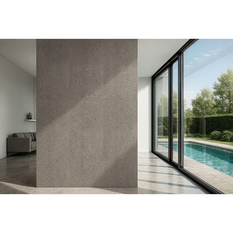 PANEL ΕΥΚΑΜΠΤΗΣ ΠΕΤΡΑΣ 104040 TRAVERTINE 600/1200mm LIGHT GREY NewPlan