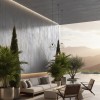 PANEL ΕΥΚΑΜΠΤΗΣ ΠΕΤΡΑΣ 104040 TRAVERTINE 600/1200mm LIGHT GREY NewPlan