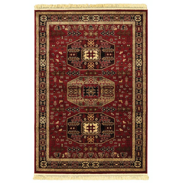 ΧΑΛΙ PERSIA 6057 BURGUNDY ΜΕ ΚΡΟΣΣΙ 