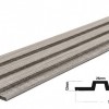 PS PANEL ΜΕ 3D ΠΗΧΑΚΙΑ 02 PIANO (ΜΟΝΟΧΡΩΜΟ  ΓΚΡΙ) 12/122/2900mm  GREY NewPlan
