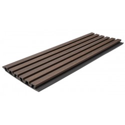 WPC PANEL 2ης ΓΕΝΙΑΣ ΜΕ 3D ΠΗΧΑΚΙΑ 25/147.5mm COFFEE 5530 NewPlan