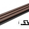 WPC PANEL 2ης ΓΕΝΙΑΣ ΜΕ 3D ΠΗΧΑΚΙΑ 25/147.5mm COFFEE 5530 NewPlan