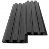 WPC PANEL 2ης ΓΕΝΙΑΣ ΜΕ 3D ΠΗΧΑΚΙΑ 25/147.5mm D.GREY 5570 NewPlan
