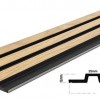 PS PANEL ΜΕ 3D ΠΗΧΑΚΙΑ F4 PIANO 12/122/2900mm NAT.OAK/BLACK NewPlan