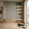 PANEL PU ΤΕΧΝΗΤΗΣ ΠΕΤΡΑΣ 321040 MOUNTAIN ROCK 600/1200mm LIGHT GREY NewPlan