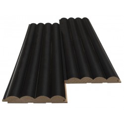 MDF PANEL ME 3D ΠΗΧΑΚΙΑ 805090 WAVE ST 16/119/2750mm BLACK EDITION NewPlan