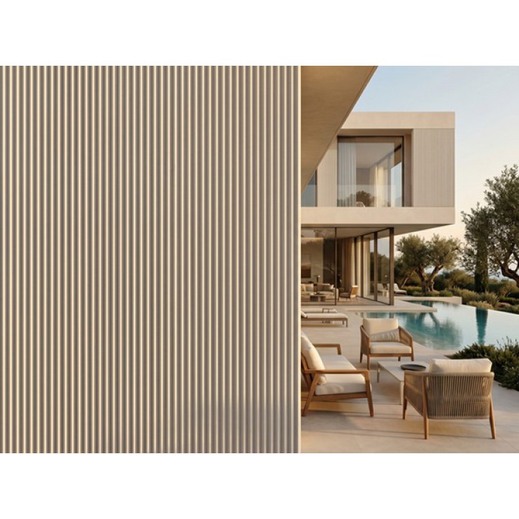 GIGA PANEL 1200/2800mm (ΣΕΤ 2ΤΜΧ)  ΕΥΚΑΜΠΤΗ ΠΕΤΡΑ 113020 RIPPLE BOARD BEIGE WHITE NewPlan