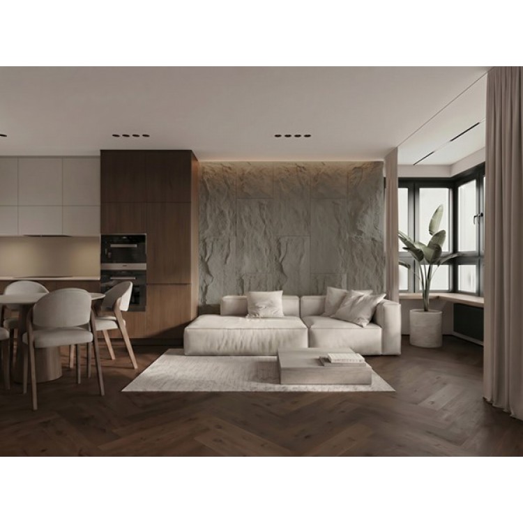 PANEL PU ΤΕΧΝΗΤΗΣ ΠΕΤΡΑΣ 314040 MUSHROOM STONE 600/1200mm LIGHT GREY NewPlan