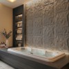 PANEL PU ΤΕΧΝΗΤΗΣ ΠΕΤΡΑΣ 305040 STONE SKIN 600/1200mm LIGHT GREY NewPlan