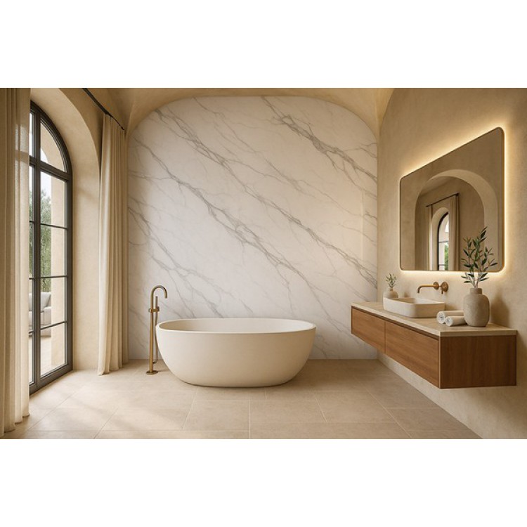 PVC MEGA PANEL 2.8/1220/2800mm CALACATTA 103 NewPlan