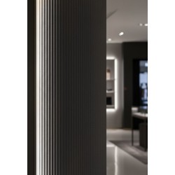 PANEL ΕΥΚΑΜΠΤΗΣ ΠΕΤΡΑΣ 113050 RIPPLE BOARD 600/1200mm MEDIUM GREY NewPlan