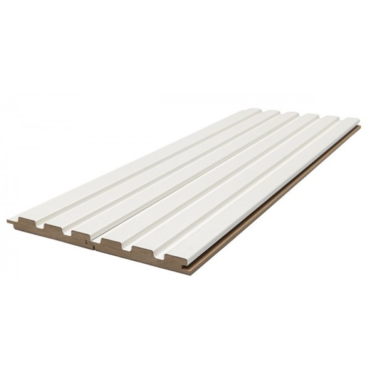 MDF PANEL ΜΕ 3D ΠΗΧΑΚΙΑ 502040 BEAT ST 16/119/2750mm WHITE NewPlan
