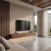 GIGA PANEL 1200/2800mm (ΣΕΤ 2ΤΜΧ)  ΕΥΚΑΜΠΤΗ ΠΕΤΡΑ 119020 LINE STONE BOARD  BEIGE WHITE NewPlan