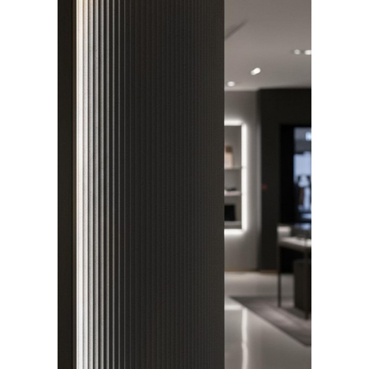 PANEL 113050 (ΚΙΒ   8ΤΜΧ) ΕΥΚΑΜΠΤΗΣ ΠΕΤΡΑΣ 600/1200mm RIPPLE BOARD MEDIUM GREY NewPlan