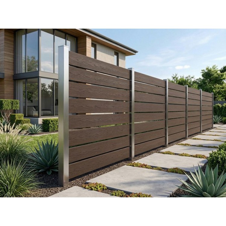 WPC ΠΕΡΙΦΡΑΞΗΣ PREMIUM  20/120mm  WALNUT 25110 NewPlan