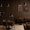 PS PANEL  ΜΕ 3D ΠΗΧΑΚΙΑ 08 RESIDENCE 21/122 mm DARK BROWN OAK NewPlan