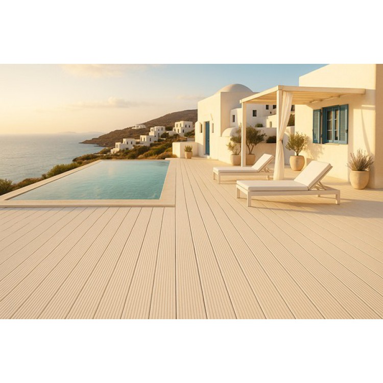 DECK-WPC ΔΑΠΕΔΟΥ 23/140mm WHITE  40130 NewPlan