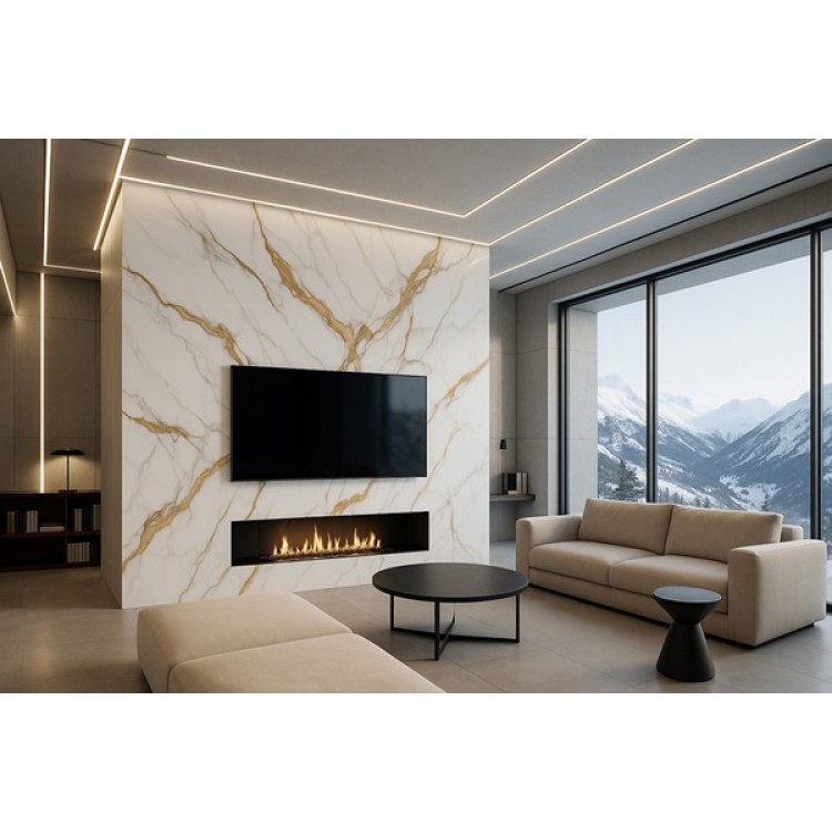 PVC MEGA PANEL 2.8/1220/2800mm CALACATTA GOLD 104 NewPlan