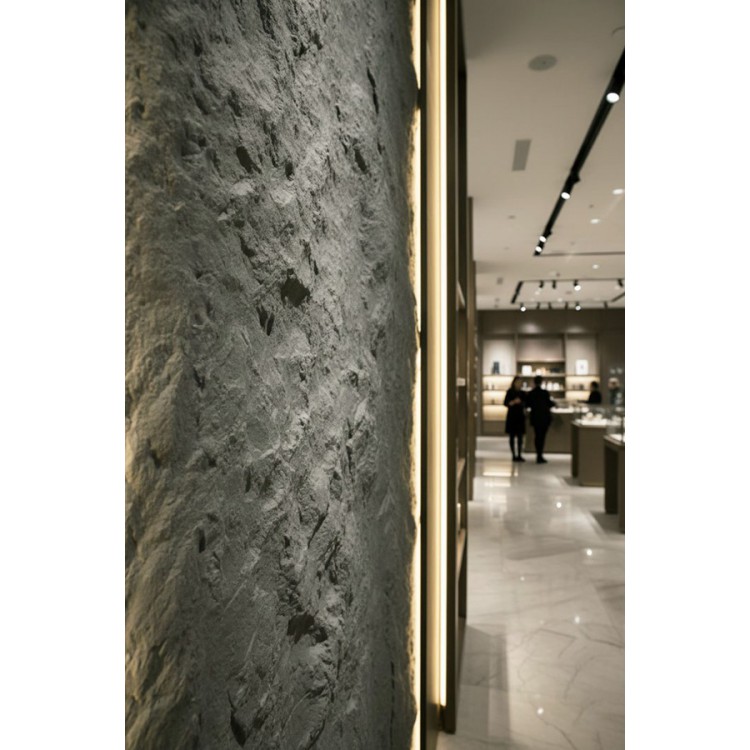 PANEL ΕΥΚΑΜΠΤΗΣ ΠΕΤΡΑΣ 114050 STAR MOON STONE 600/1200mm MEDIUM GREY NewPlan
