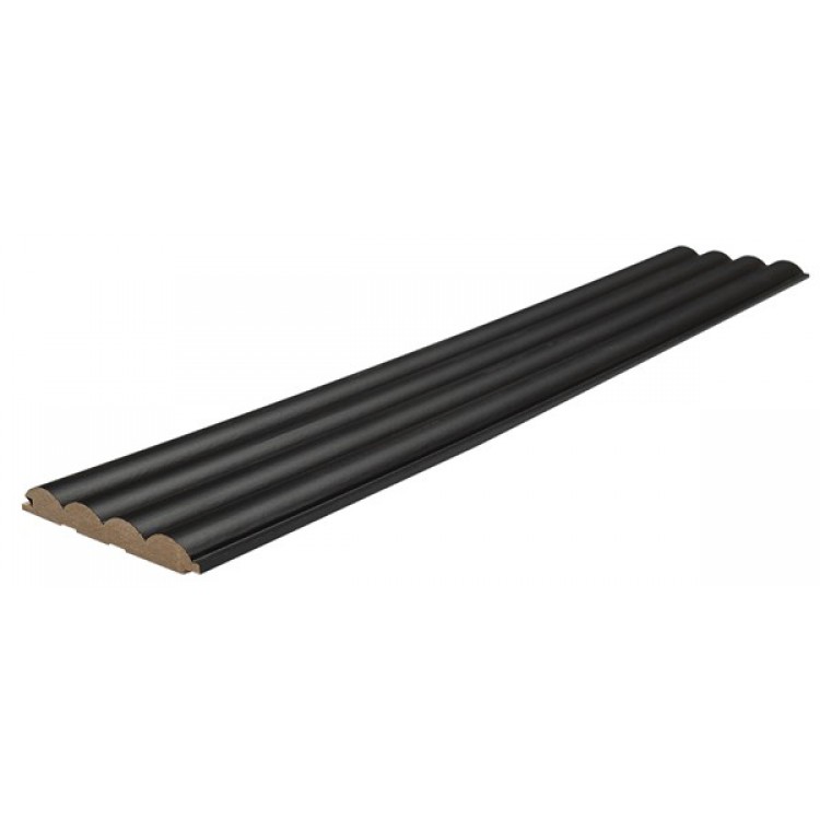 MDF PANEL ME 3D ΠΗΧΑΚΙΑ 805090 WAVE ST 16/119/2750mm BLACK EDITION NewPlan