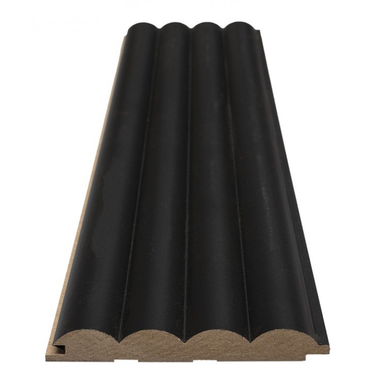 MDF PANEL ME 3D ΠΗΧΑΚΙΑ 805090 WAVE ST 16/119/2750mm BLACK EDITION NewPlan