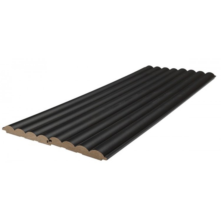MDF PANEL ME 3D ΠΗΧΑΚΙΑ 805090 WAVE ST 16/119/2750mm BLACK EDITION NewPlan