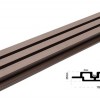 WPC PANEL ΜΕ 3D ΠΗΧΑΚΙΑ 25/176.5mm D.BROWN 8530 NewPlan
