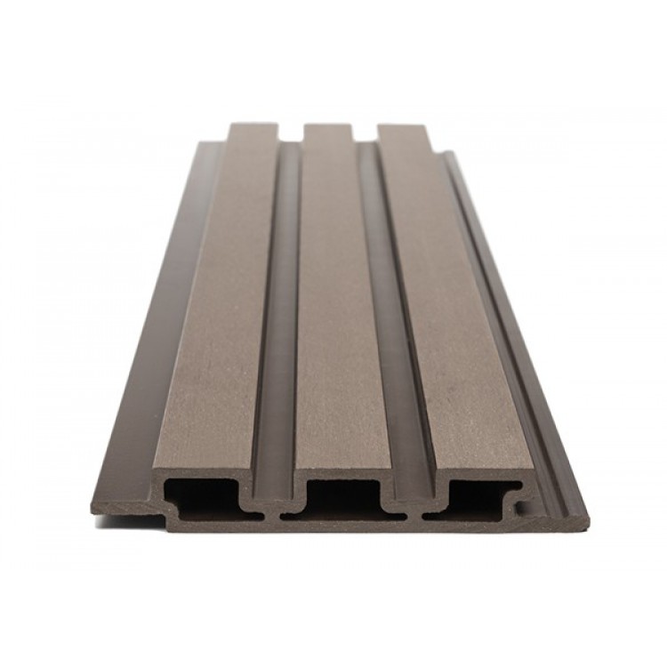WPC PANEL ΜΕ 3D ΠΗΧΑΚΙΑ 25/176.5mm D.BROWN 8530 NewPlan