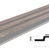 PS PANEL ΜΕ 3D ΠΗΧΑΚΙΑ 00 PIANO 12/122/2900mm WALNUT/DARK GREY NewPlan