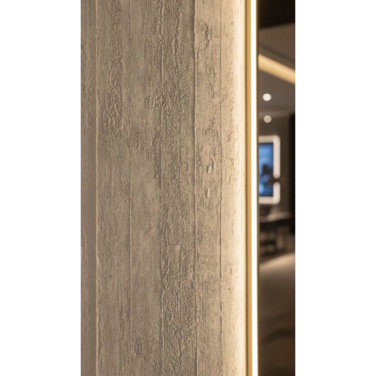 PANEL ΕΥΚΑΜΠΤΗΣ ΠΕΤΡΑΣ 117040  CONCRETE BOARD 600/1200mm LIGHT GREY NewPlan