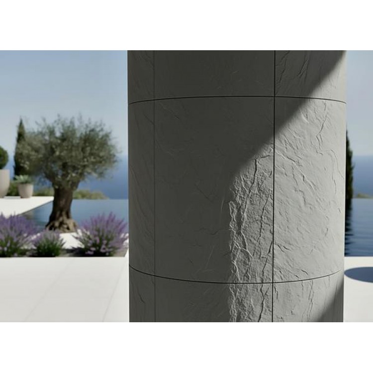 PANEL 101050 (ΚΙΒ   9ΤΜΧ) ΕΥΚΑΜΠΤΗΣ ΠΕΤΡΑΣ 600/1200mm SLATE MEDIUM GREY NewPlan