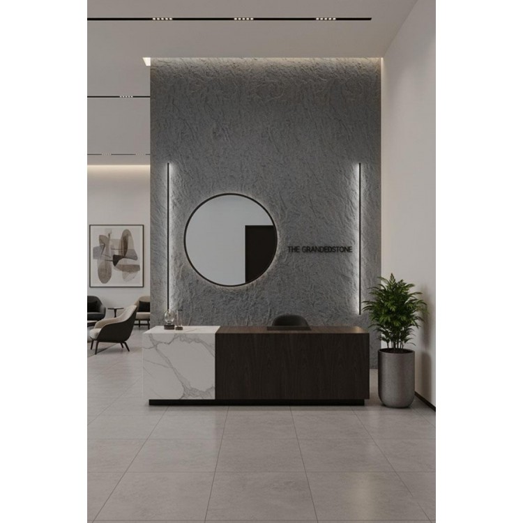 PANEL 108050 (ΚΙΒ 10ΤΜΧ) ΕΥΚΑΜΠΤΗΣ ΠΕΤΡΑΣ 600/1200mm ROUGH GRANITE MEDIUM GREY NewPlan