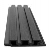 WPC PANEL 2ης ΓΕΝΙΑΣ ΜΕ 3D ΠΗΧΑΚΙΑ 25/147.5mm D.GREY 5570 NewPlan